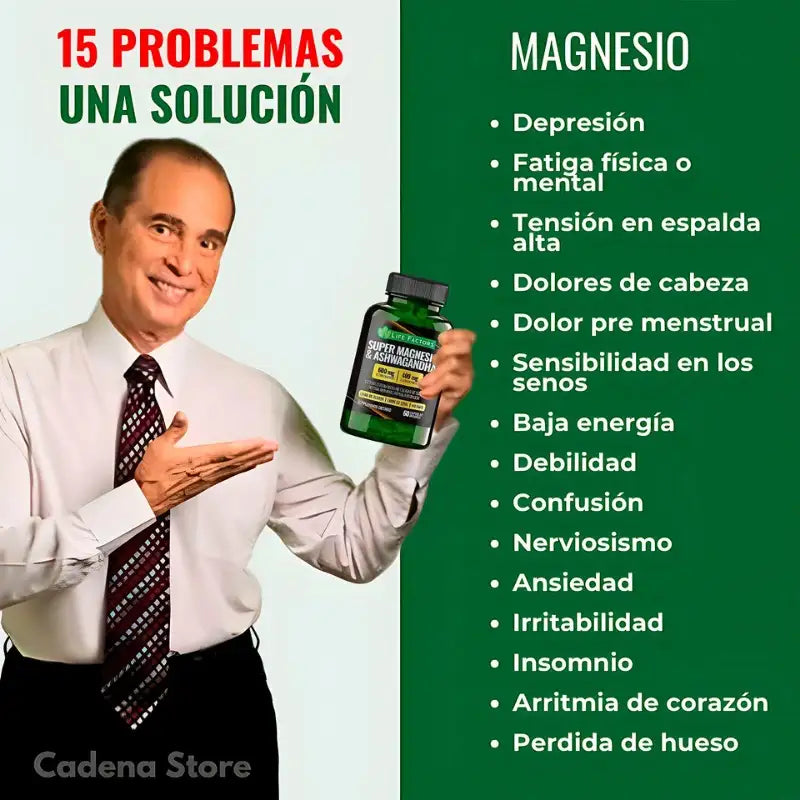 LA SOLUCIÓN A MÁS DE 37 PROBLEMAS DE SALUD: Magnesio & Ashwangadha