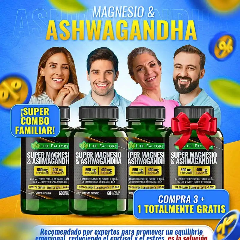LA SOLUCIÓN A MÁS DE 37 PROBLEMAS DE SALUD: Magnesio & Ashwangadha